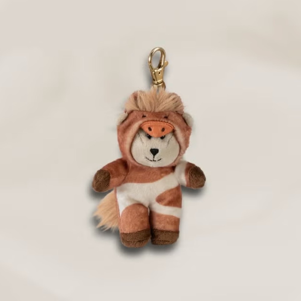 RARE SEALED Starbucks 2026 Lunar Year of the Horse Bearista Bear Plush Keychain - Picture 3 of 3